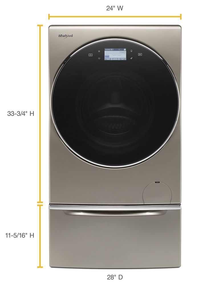 Whirlpool WFC8090GX 2.8 Cu. Ft. Smart All-In-One Electric Washer & Dryer