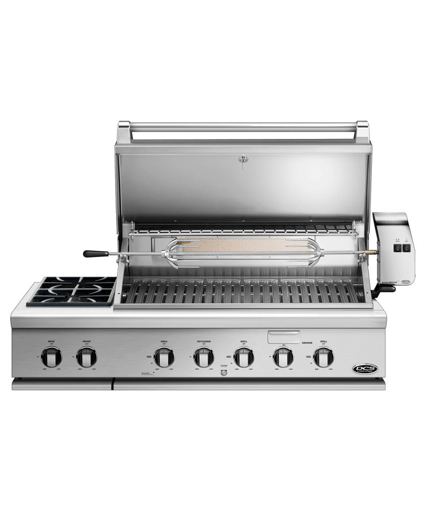 Dcs BH148RSN 48" Grill, Rotisserie And Side Burners, Natural Gas