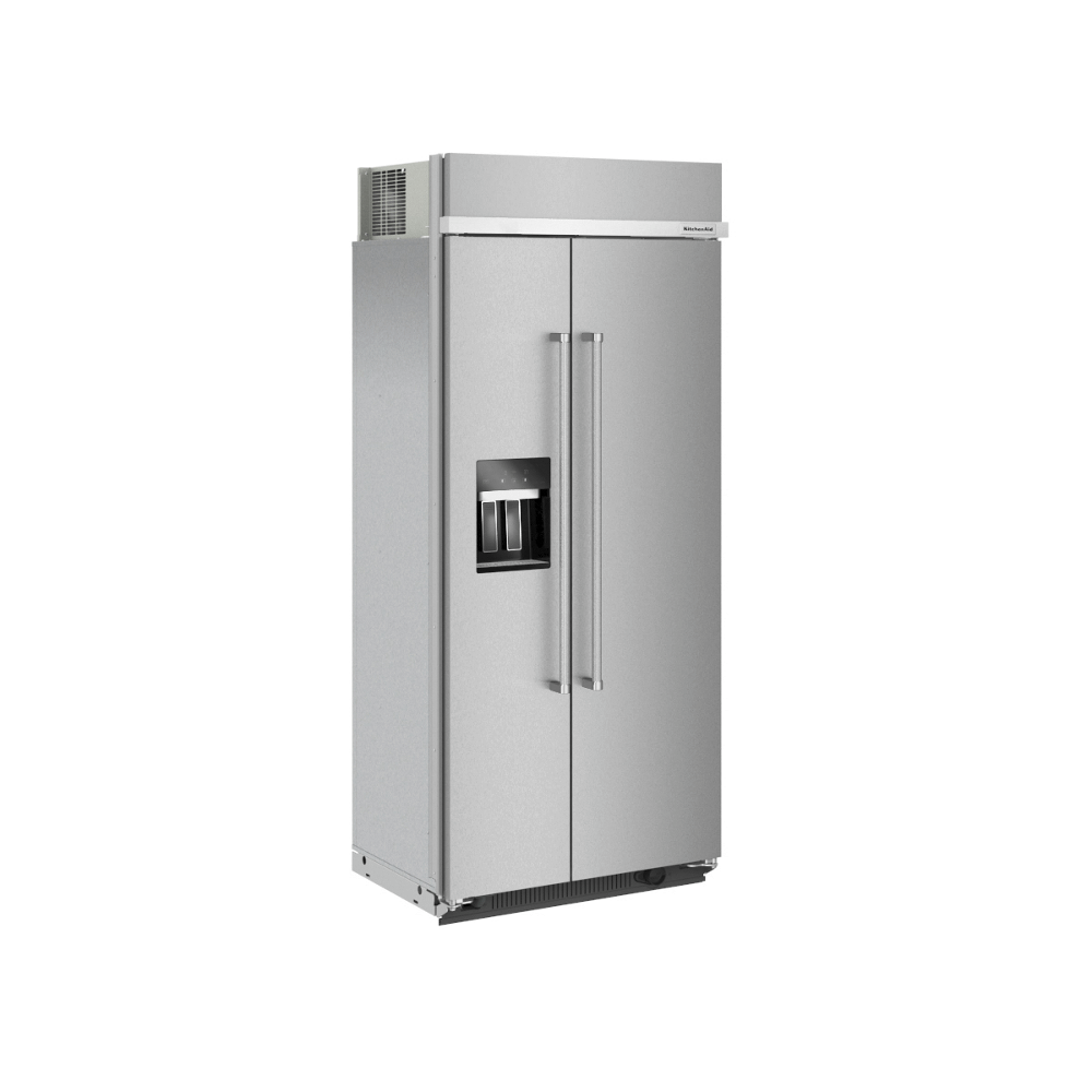 Kitchenaid KBSD708MSS 29.4 Cu. Ft. 48" Built-In Side-By-Side Refrigerator With Ice And Water Dispenser