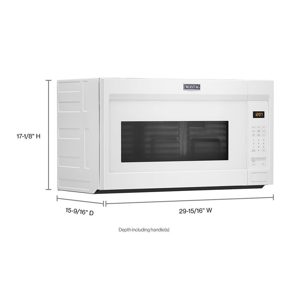 Maytag MMV1175JW Over-The-Range Microwave With Stainless Steel Cavity - 1.9 Cu. Ft.