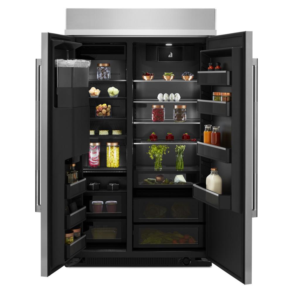 Jennair JBSS48E22L Rise&#8482; 48" Built-In Side-By-Side Refrigerator With External Ice And Water Dispenser