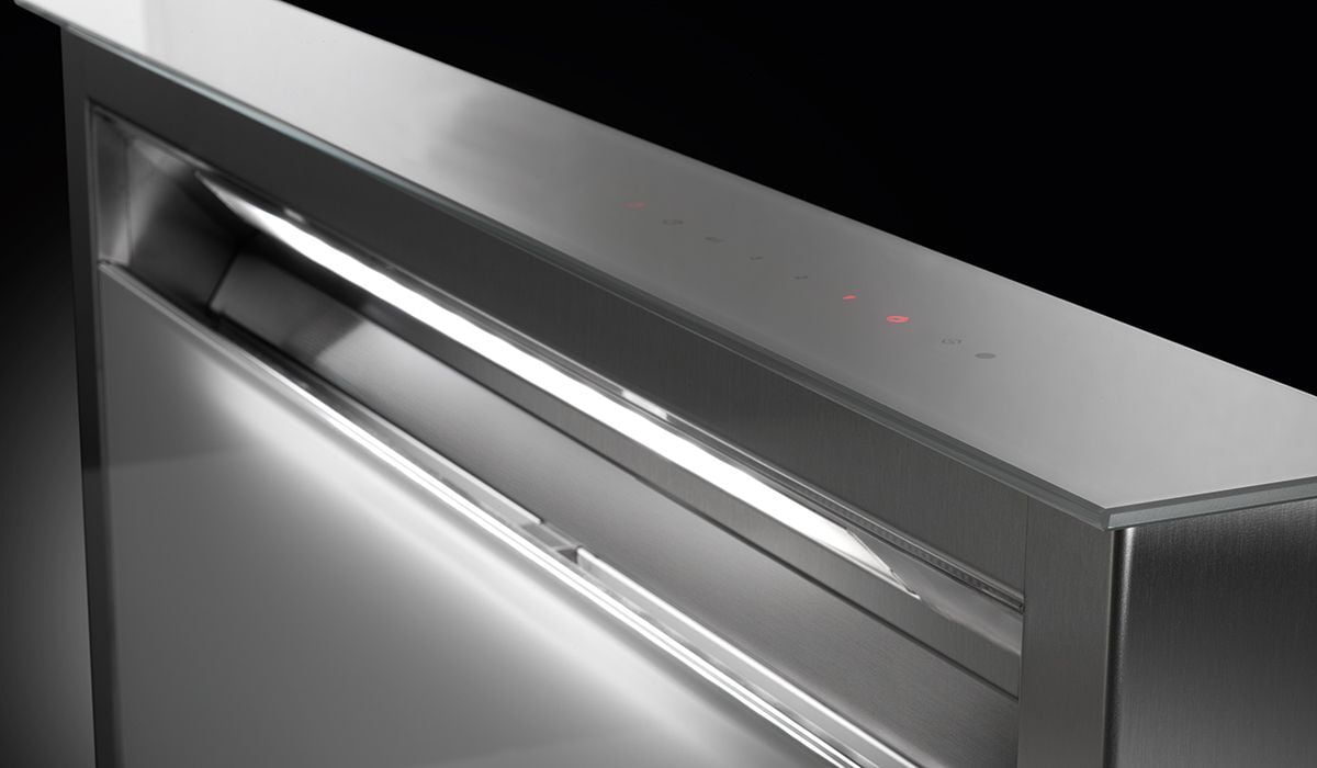 Faber SCLX3015SSNBB 30" Downdraft Gray Glass Hood