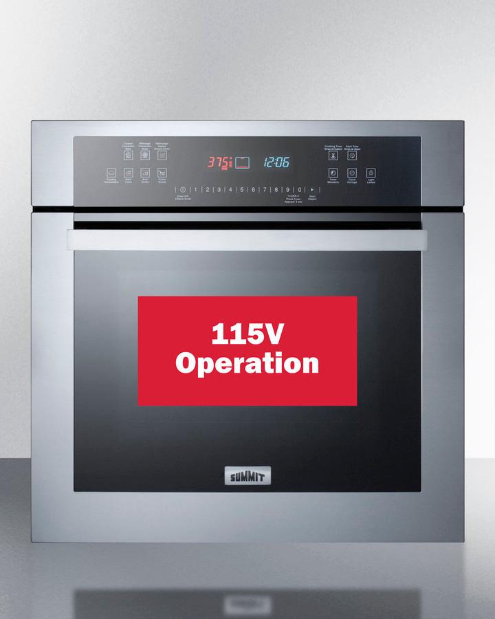 Summit SEW24115 24" Wide Electric Wall Oven, 115V