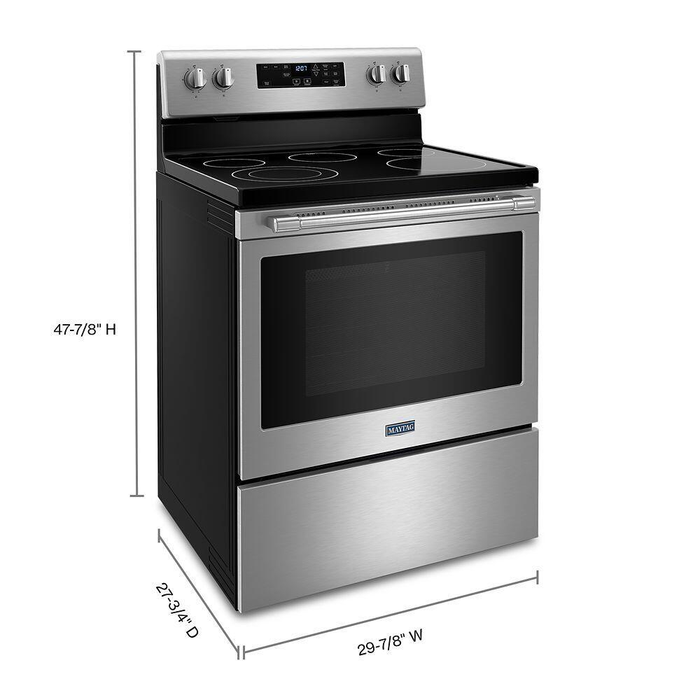 Maytag MER4600LS Electric Range With Steam Clean - 5.3 Cu. Ft.