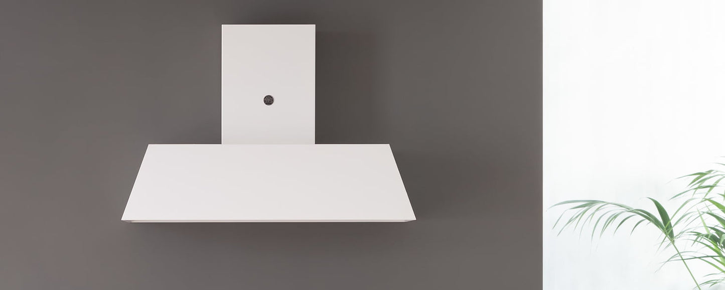 Bertazzoni KMC48BI 48'' Contemporary Canopy Hood, 1 Motor 600 Cfm Bianco Matt