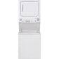 Ge Appliances GUV27ESSMWW Ge Unitized Spacemaker® 3.8 Cu. Ft. Capacity Washer With Stainless Steel Basket And 5.9 Cu. Ft. Capacity Long Vent Electric Dryer