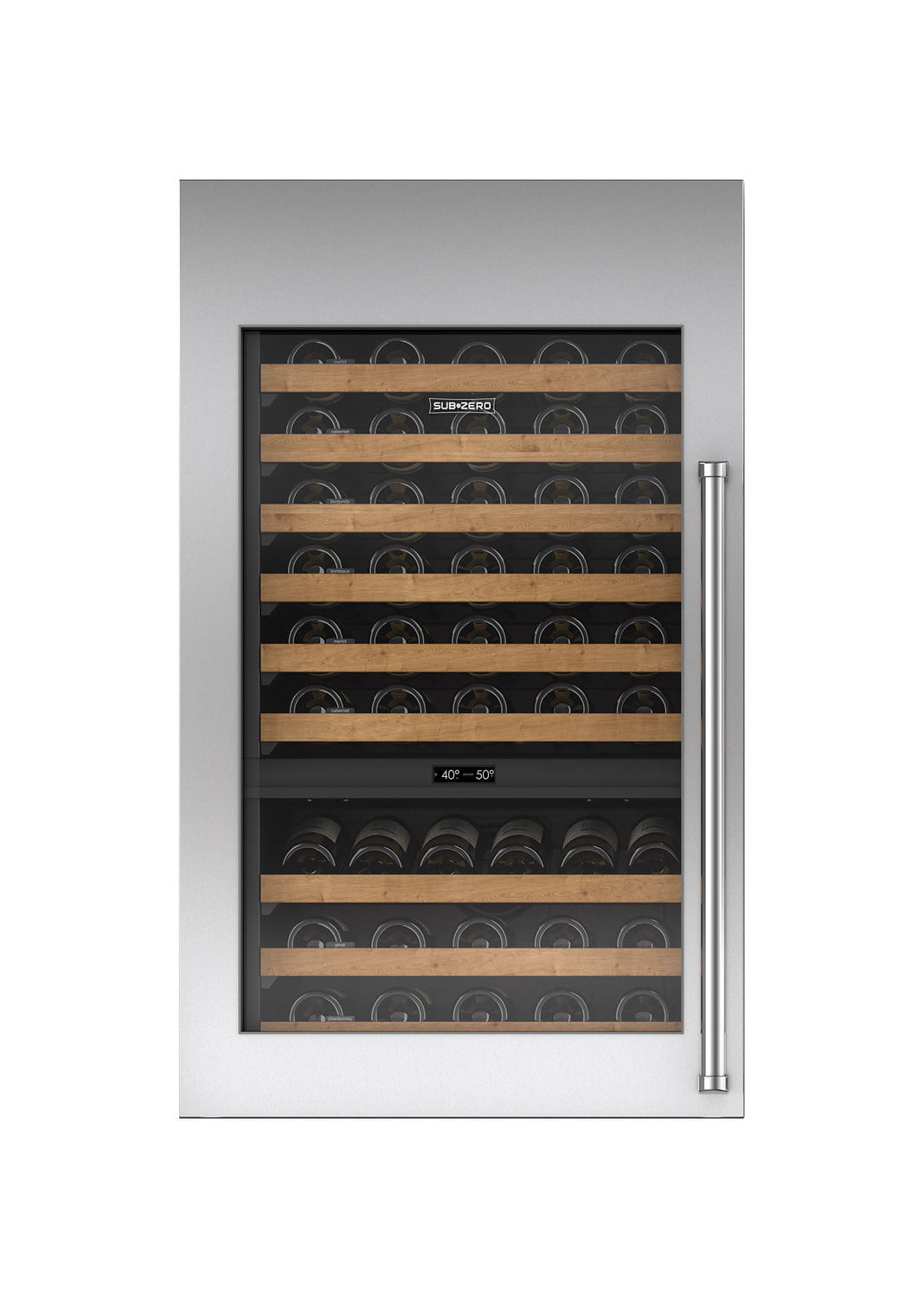 Sub-Zero 7025353 Stainless Steel Tall Wine Storage Door Panel With Pro Handle - Left Hinge