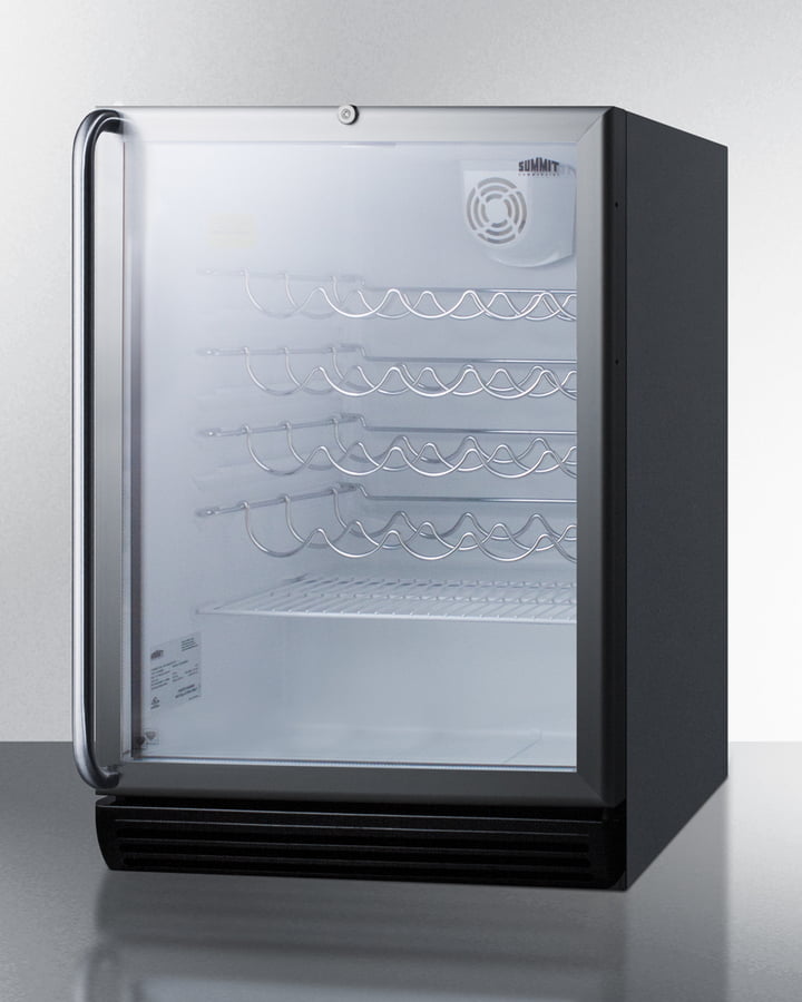 Summit SWC6GBLBISHADA 24" Wide Built-In Wine Cellar, Ada Compliant