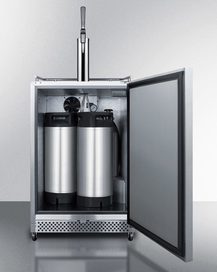 Summit SBC695OSNCF 24" Wide Built-In Outdoor Coffee Kegerator