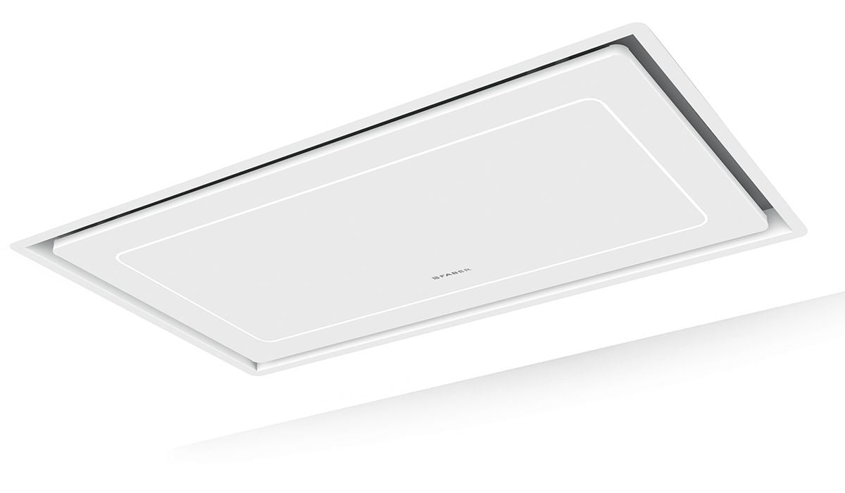 Faber HILTIS36WHNB 36" X 19" Ceiling Mount White Island Hood