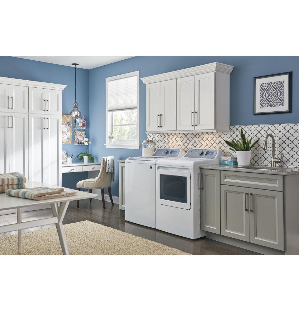 Ge Appliances GTD65GBSJWS Ge® 7.4 Cu. Ft. Capacity Aluminized Alloy Drum Gas Dryer With Sensor Dry