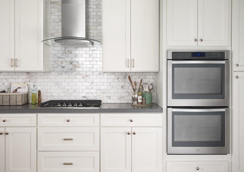 Whirlpool WVW51UC6FS 36" Concave Glass Wall Mount Range Hood