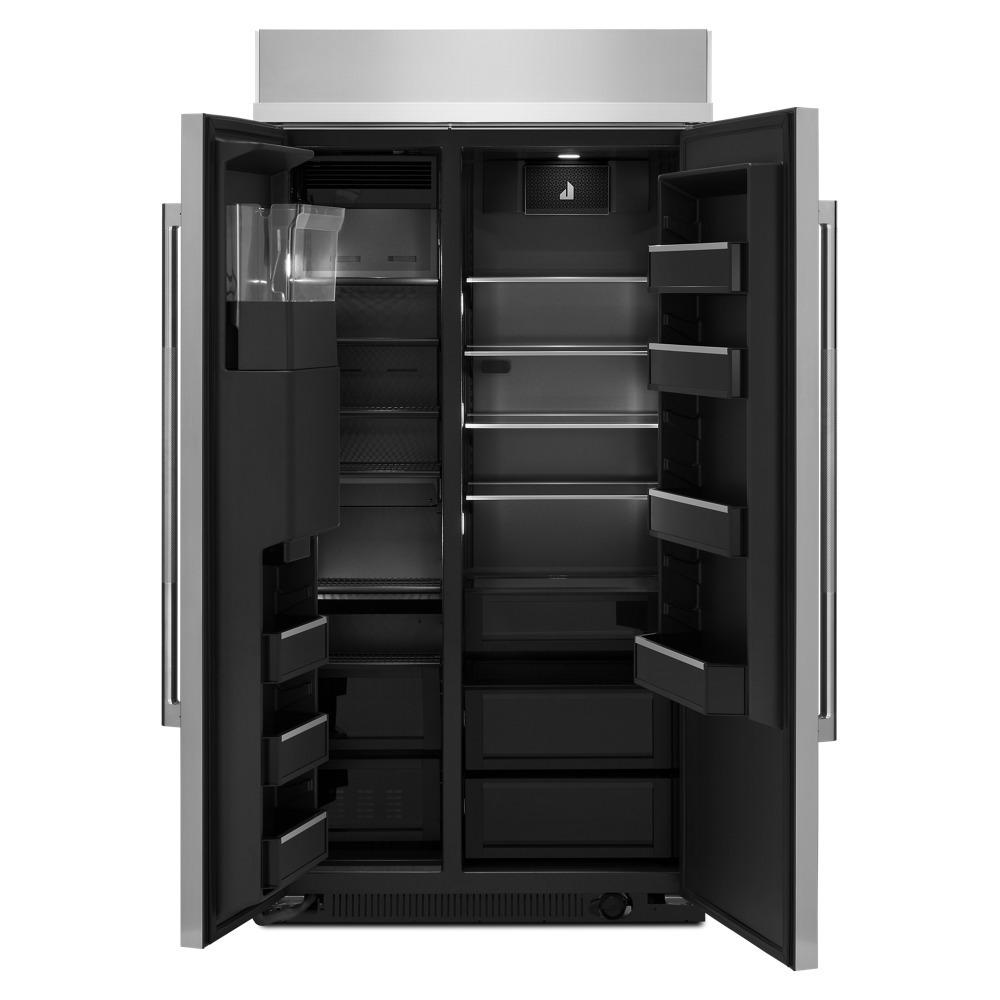 Jennair JBSS42E22L Rise&#8482; 42" Built-In Side-By-Side Refrigerator With External Ice And Water Dispenser