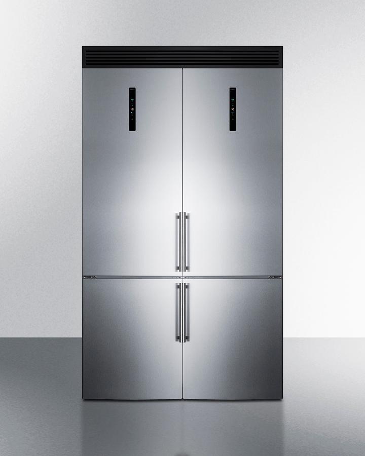 Summit FFBF181ES2KIT48 48" Wide Bottom Freezer Refrigerator Set
