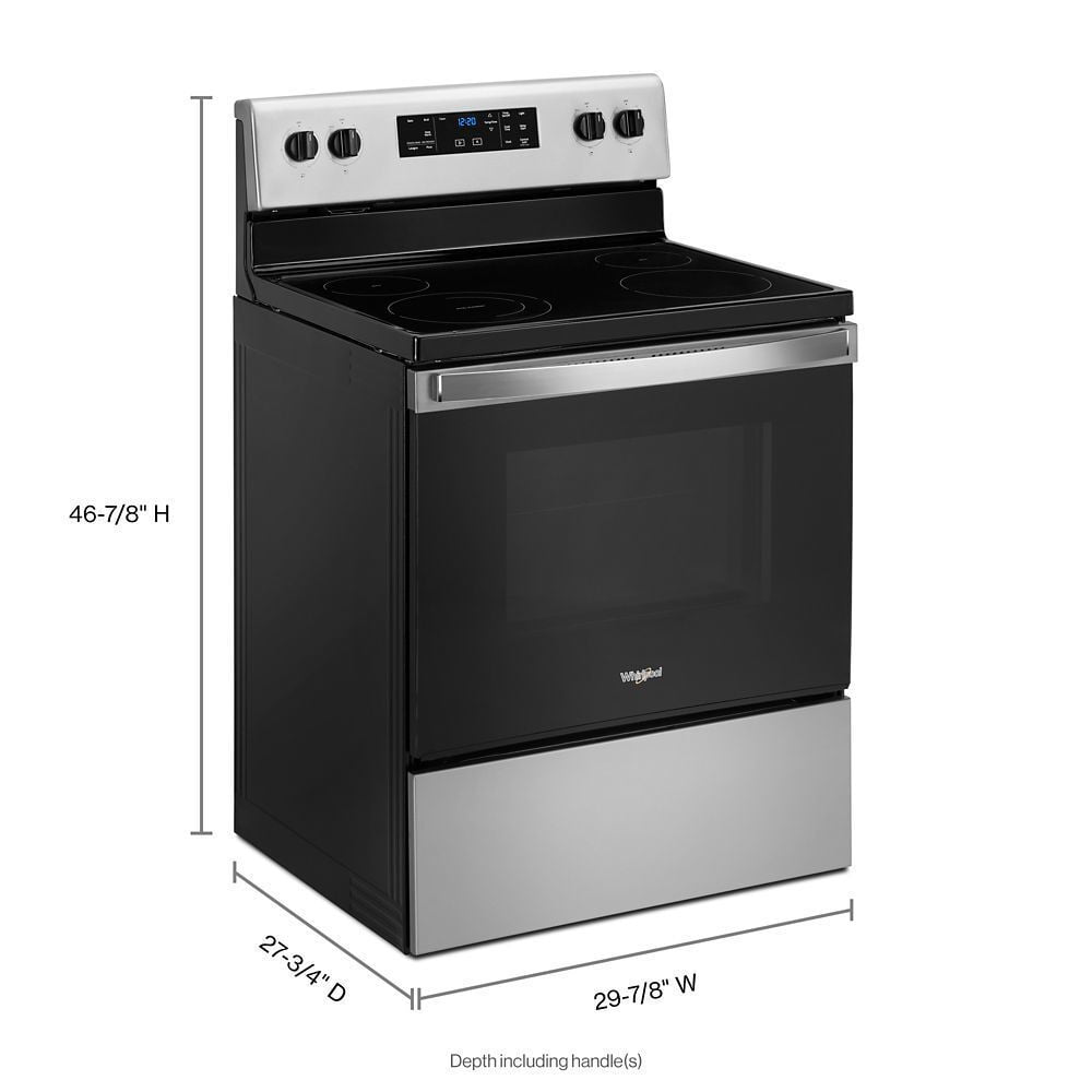 Whirlpool WFE515S0JS 5.3 Cu. Ft. Whirlpool® Electric Range With Frozen Bake Technology