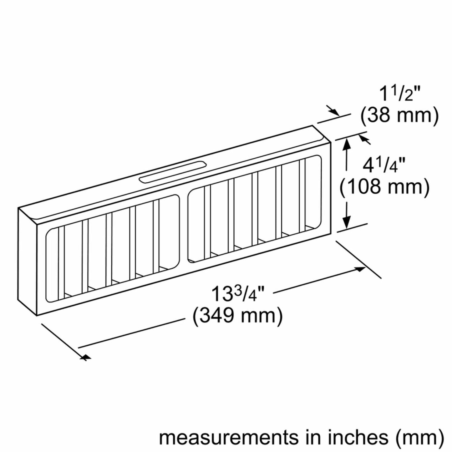 Bosch HDDFILTUC Ventilation Accessory Hddfiltuc