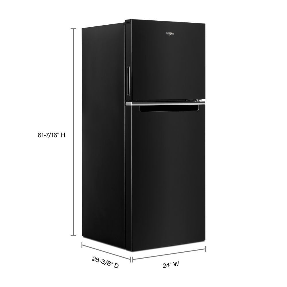 Whirlpool WRT112CZJB 24-Inch Wide Small Space Top-Freezer Refrigerator - 11.6 Cu. Ft.