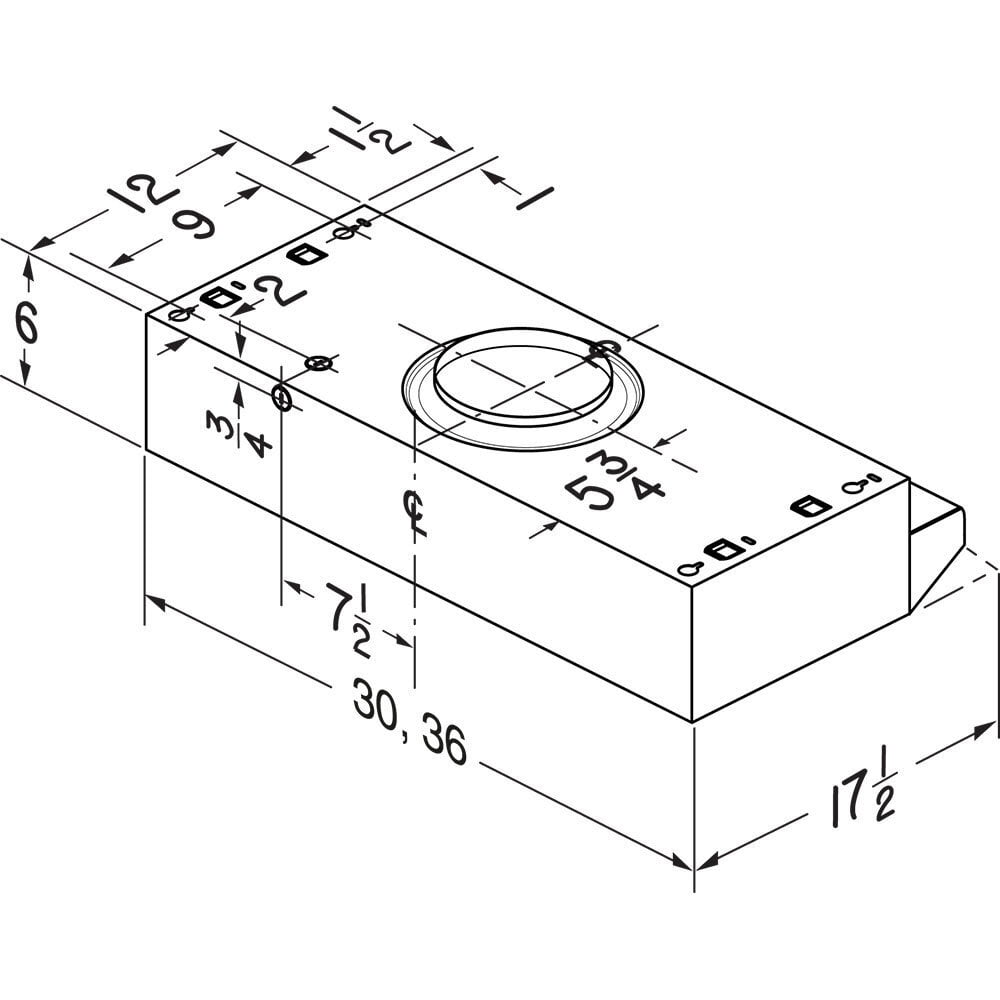 Broan 423023 Broan® 30-Inch Under-Cabinet Range Hood, Black