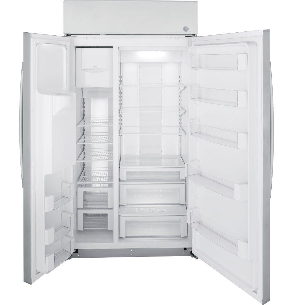 Ge Appliances PSB42YSNSS Ge Profile&#8482; Series 42" Smart Built-In Side-By-Side Refrigerator With Dispenser