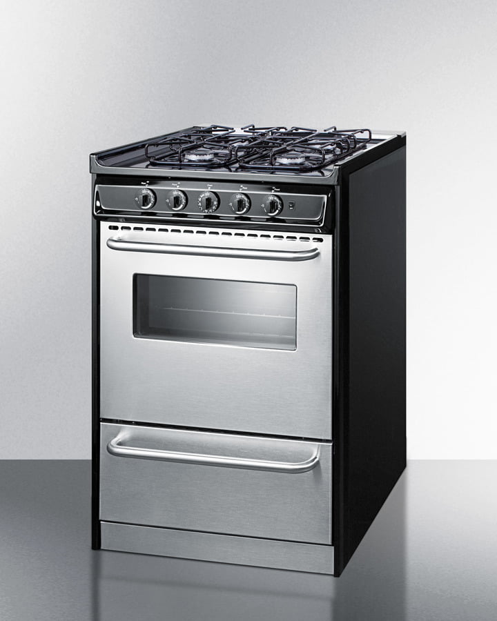 Summit TTM11027BRSW 20" Wide Gas Range