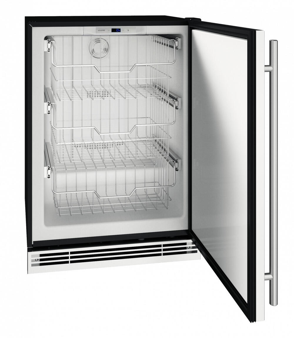 U-Line UHFZ124SS01A Hfz124 24" Convertible Freezer With Stainless Solid Finish (115V/60 Hz Volts /60 Hz Hz)