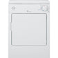 Ge Appliances DSKP333ECWW Ge Spacemaker® 120V 3.6 Cu. Ft. Capacity Portable Electric Dryer