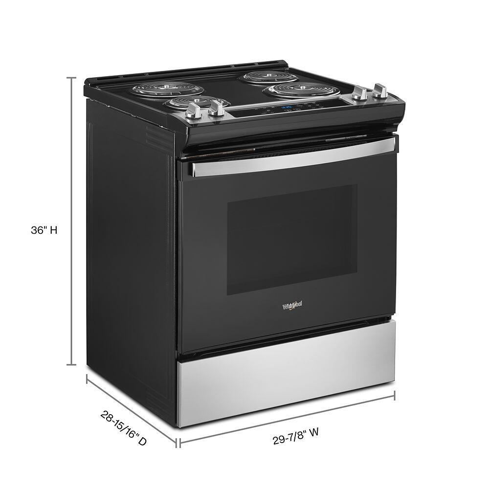 Whirlpool WEC310S0LS 4.8 Cu. Ft. Whirlpool® Electric Range With Frozen Bake™ Technology