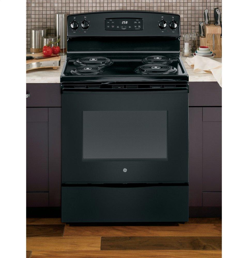 Ge Appliances JB258DMBB Ge® 30" Free-Standing Self-Clean Electric Range