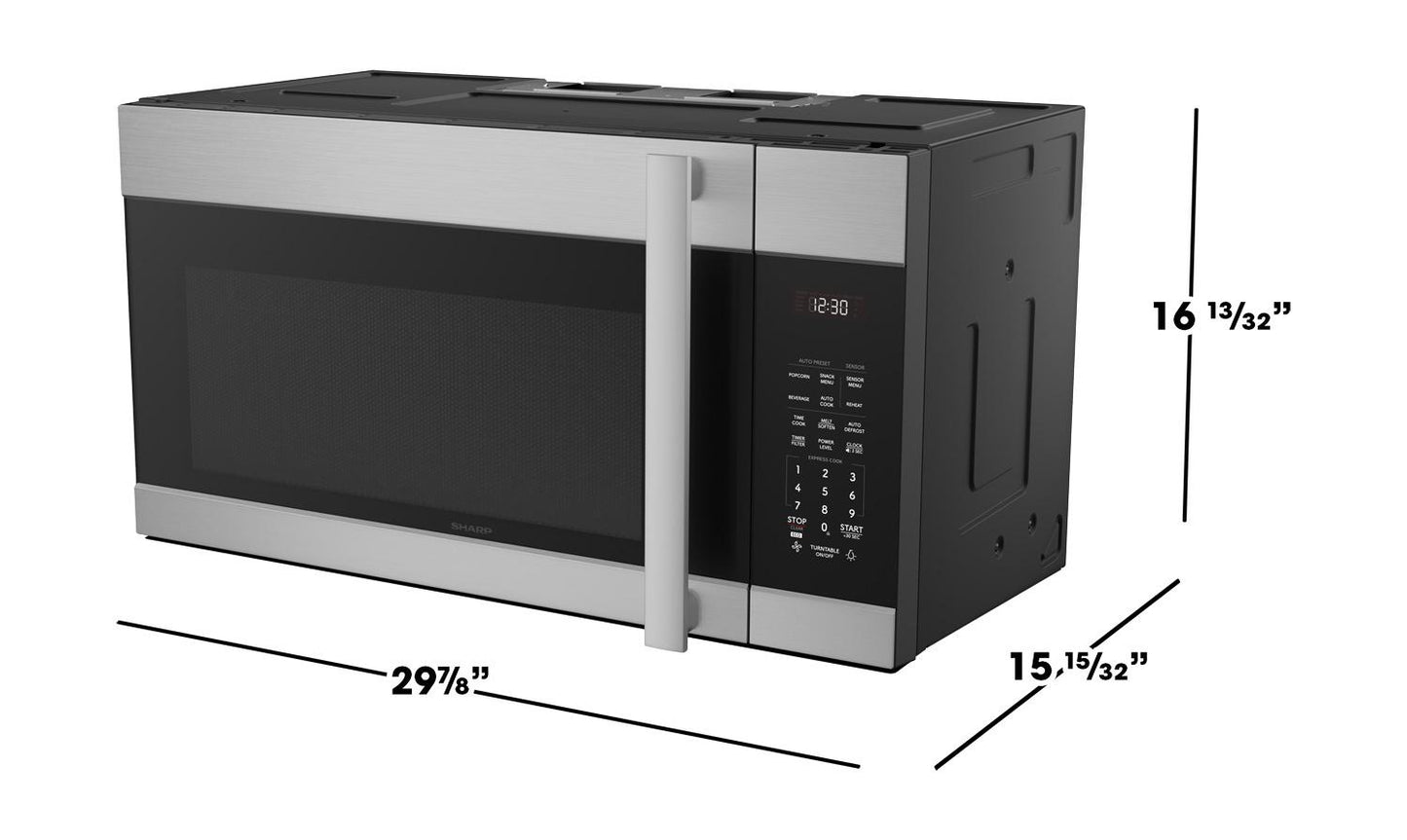 Sharp SMO1754JS 1.7 Cu. Ft. Over-The Range Microwave Oven