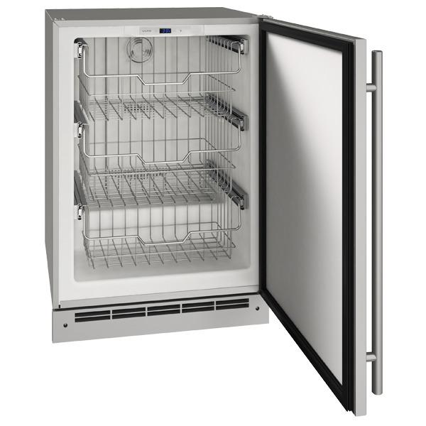 U-Line UOFZ124SS01B 24" Convertible Freezer With Stainless Solid Finish (115 V/60 Hz Volts /60 Hz Hz)