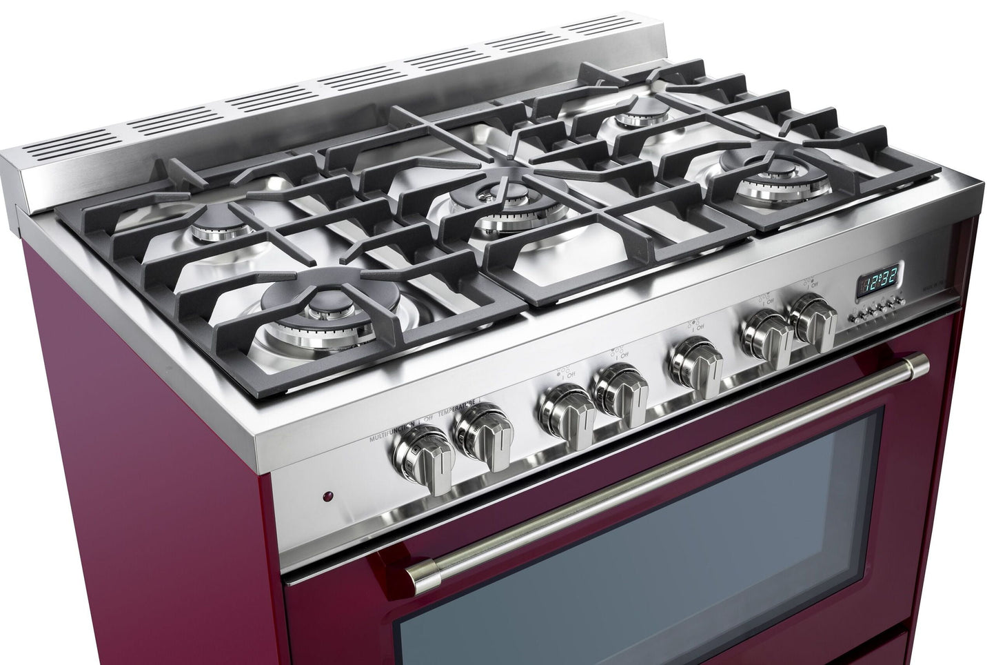 Verona VPFSGE365BU Burgundy 36" Dual Fuel Single Oven Range - Prestige Series