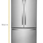 Whirlpool WRF535SWHZ 36-Inch Wide French Door Refrigerator With Water Dispenser - 25 Cu. Ft.