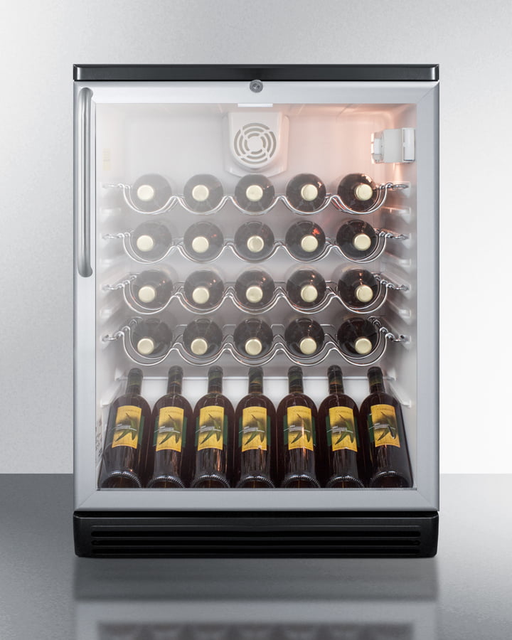 Summit SWC6GBLBITB 24" Wide Built-In Wine Cellar