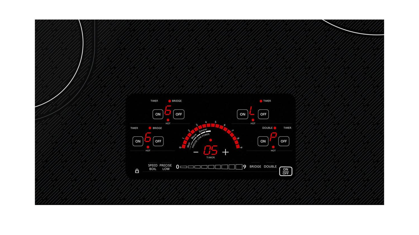 Sharp SCR3042FB 30 In. Drop-In Radiant Cooktop With Side Accessories