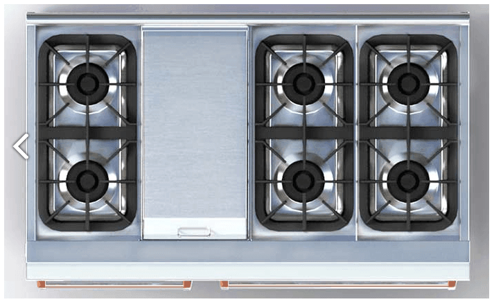 Nxr Ranges AK4807 Nxr 48" Professional Range With Six Burners, Griddle, Convection Oven, Natural Gas (Culinary Series)