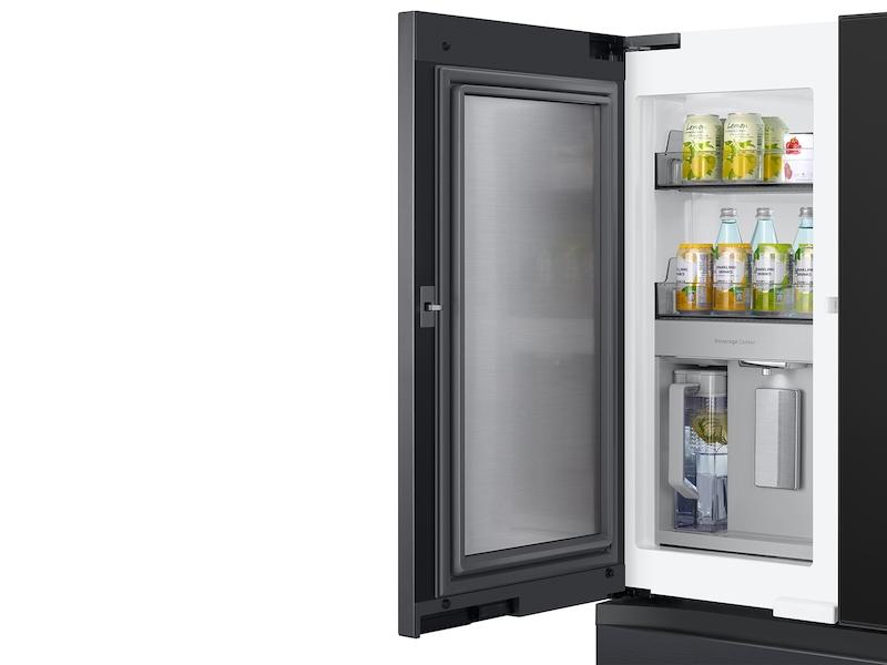 Samsung RF29BB89008M Bespoke 4-Door French Door Refrigerator (29 Cu. Ft.) - With Top Left And Family Hub&#8482; Panel In Charcoal Glass - And Matte Black Steel Middle And Bottom Door Panels