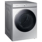 Samsung DVG53BB8900T Bespoke 7.6 Cu. Ft. Ultra Capacity Gas Dryer With Ai Optimal Dry And Super Speed Dry In Silver Steel