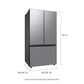 Samsung RF24BB6600QL Bespoke 3-Door French Door Refrigerator (24 Cu. Ft.) With Beverage Center™ In Stainless Steel