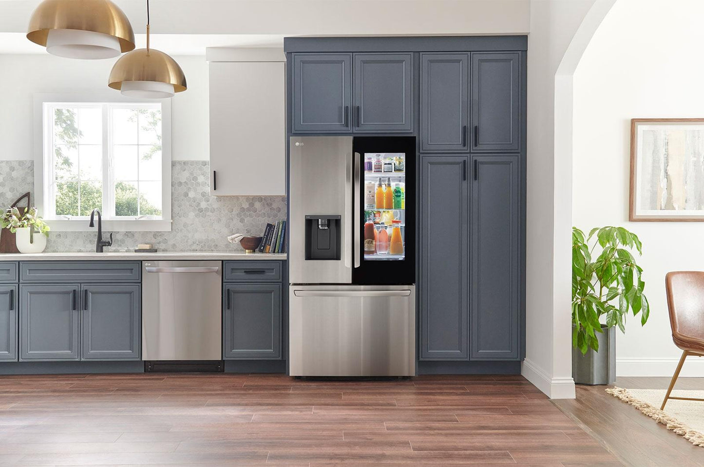 Lg LRFOC2606S 26 Cu. Ft. Smart Instaview® Counter-Depth Max French Door Refrigerator