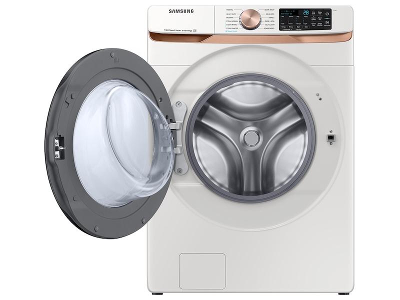 Samsung WF50BG8300AE 5.0 Cu. Ft. Extra Large Capacity Smart Front Load Washer With Super Speed Wash And Steam In Ivory
