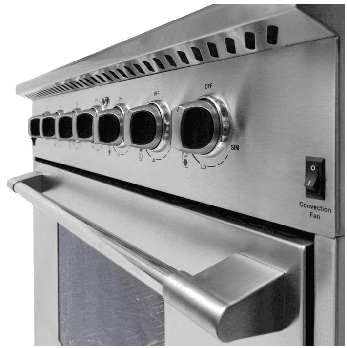 Nxr Ranges AK3605LP Nxr 36" Professional Range With Six Burners, Convection Oven, Liquid Propane (Culinary Series)