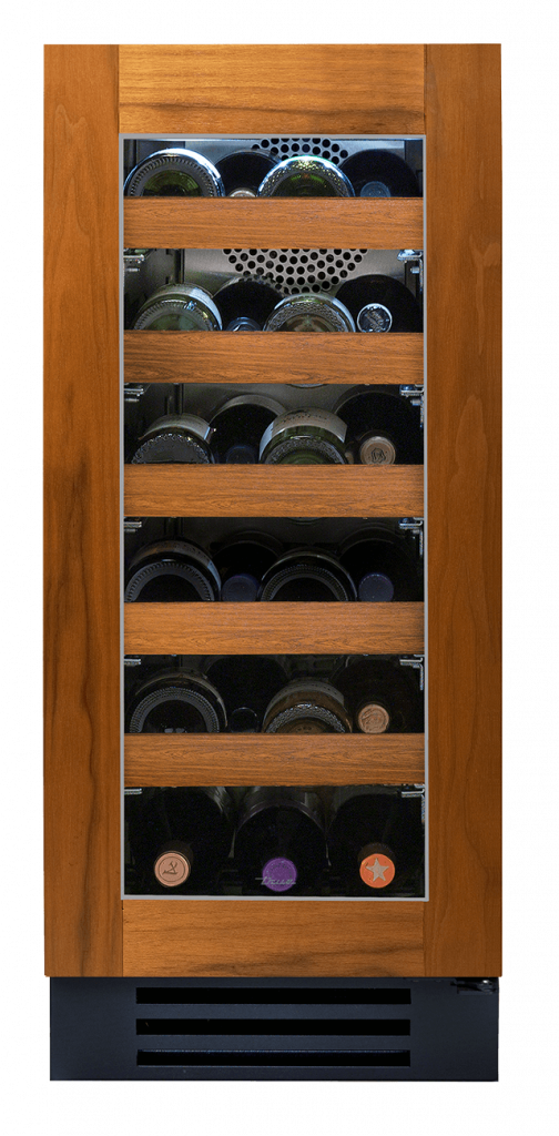 True Residential TWC15ROGC 15 Inch Single Zone Overlay Glass Door Right Hinge Undercounter Wine Cabinet