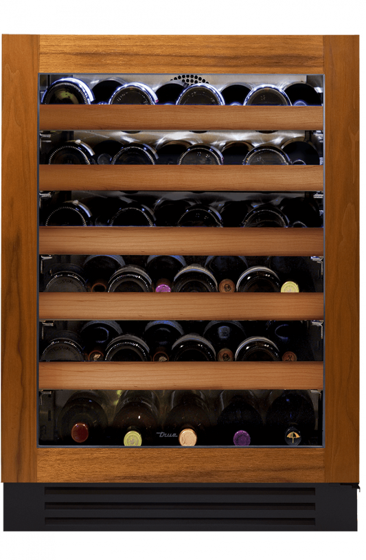 True Residential TWC24ROGC 24 Inch Single Zone Overlay Glass Door Right Hinge Undercounter Wine Cabinet