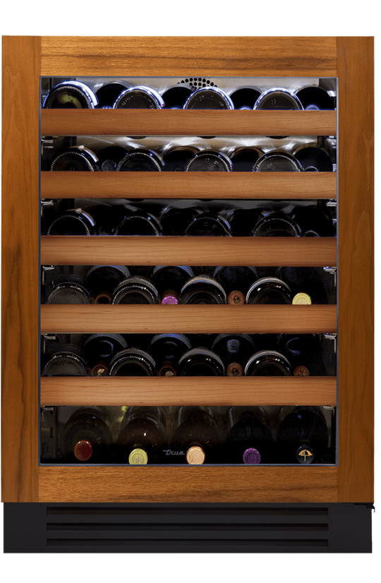 True Residential TWC24ROGC 24 Inch Single Zone Overlay Glass Door Right Hinge Undercounter Wine Cabinet