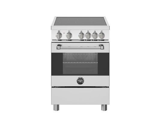 Bertazzoni MAS244IFEMXB 24 Inch Induction Range, 4 Heating Zones, Electric Oven Stainless Steel