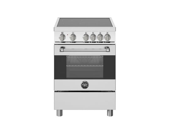 Bertazzoni MAS244IFEMXB 24 Inch Induction Range, 4 Heating Zones, Electric Oven Stainless Steel