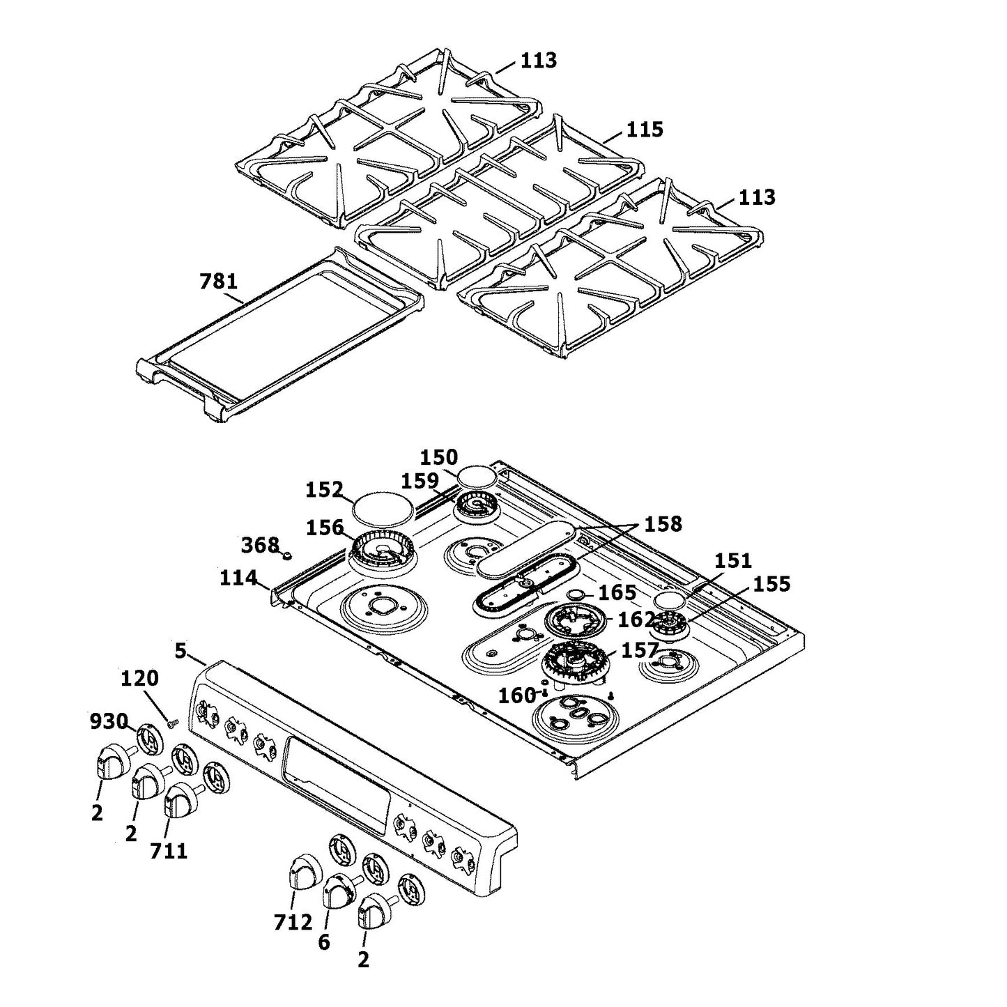 GE CGS990 Passover Parts