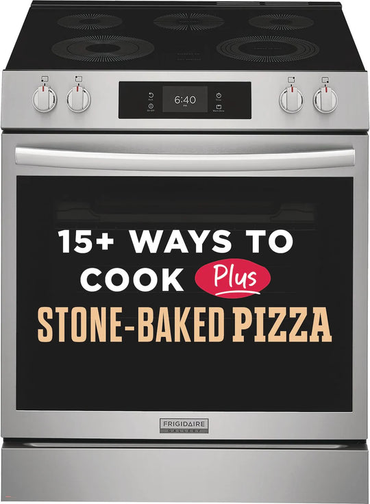 Frigidaire GCFE3070BF 30" Electric Range With Stone-Baked Pizza