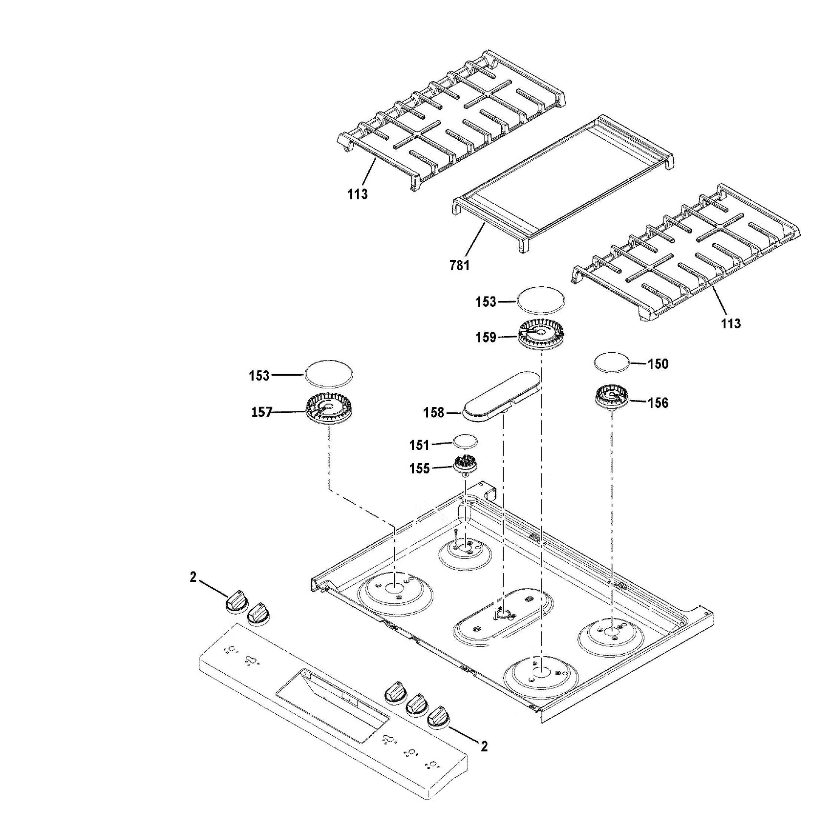 GE JGS760 Passover Parts