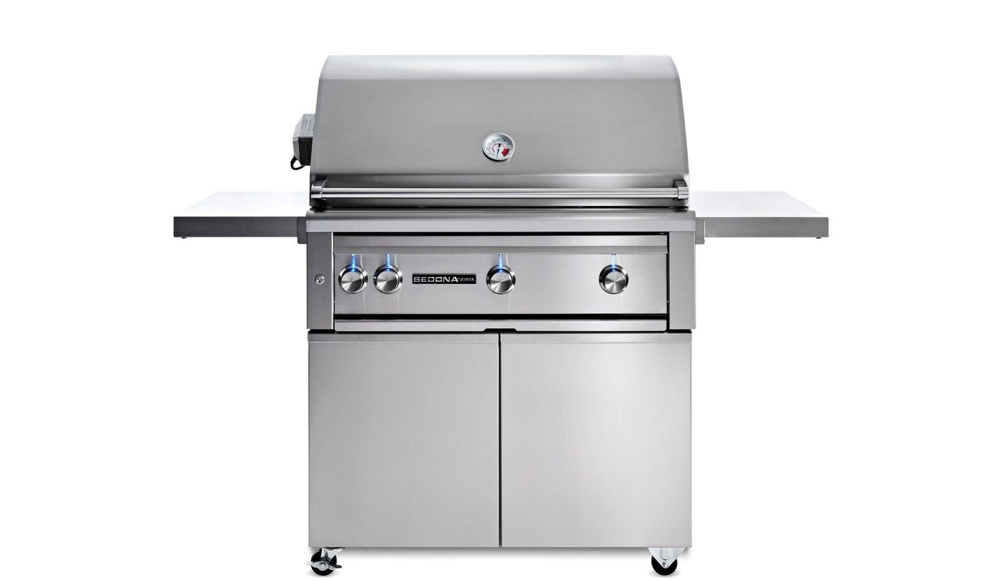 Lynx L601PSFRLP 36" Freestanding Sedona Grill W/Rotisserie - 1 Prosear/2 Ss Tube Burners